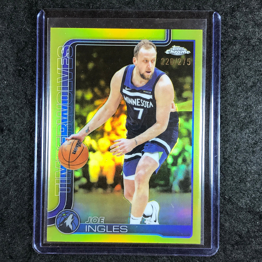 2025-26 Topps Chrome JOE INGLES Base Yellow 220/275 #142
