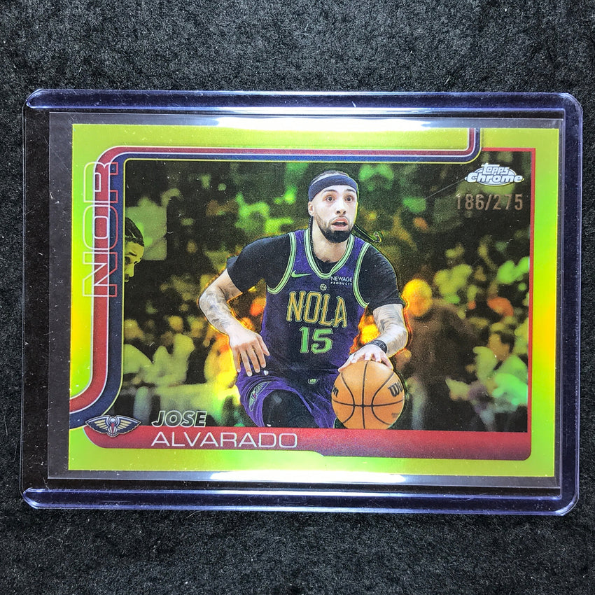 2025-26 Topps Chrome JOSE ALVARADO Base Yellow 186/275 #144