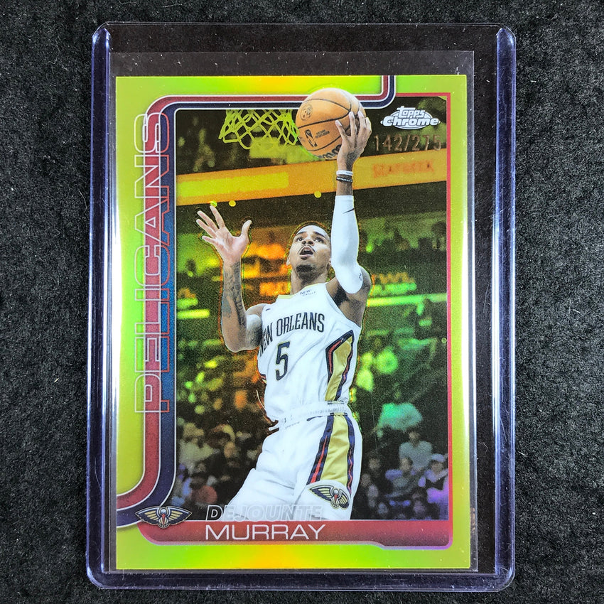 2025-26 Topps Chrome DEJOUNTE MURRAY Base Yellow 142/275 #186