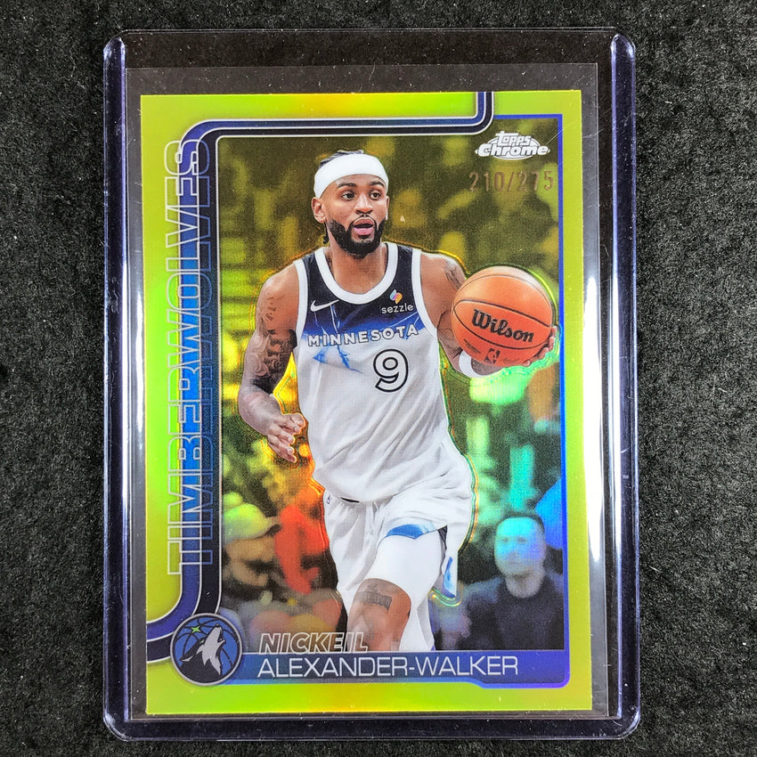 2025-26 Topps Chrome NICKEIL ALEXANDER-WALKER Base Yellow 210/275 #193