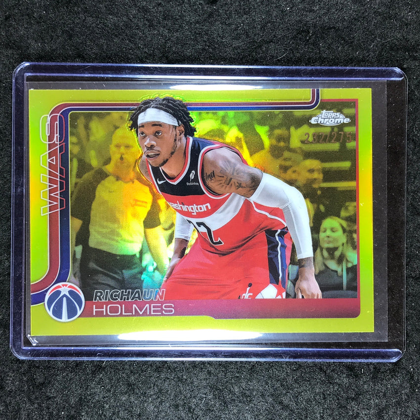 2025-26 Topps Chrome RICHAUN HOLMES Base Yellow 232/275 #236