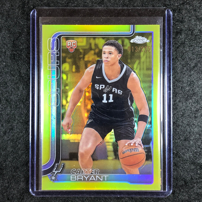 2025-26 Topps Chrome CARTER BRYANT Rookie Base Yellow 13/275 #264