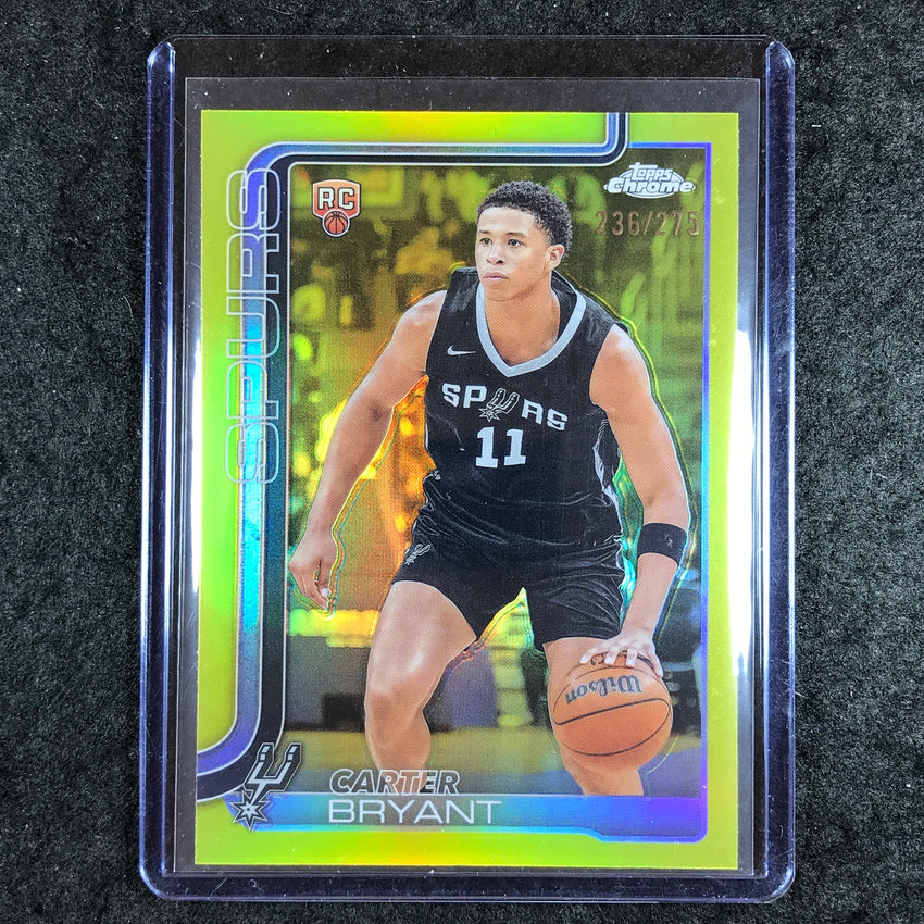 2025-26 Topps Chrome CARTER BRYANT Rookie Base Yellow 236/275 #264