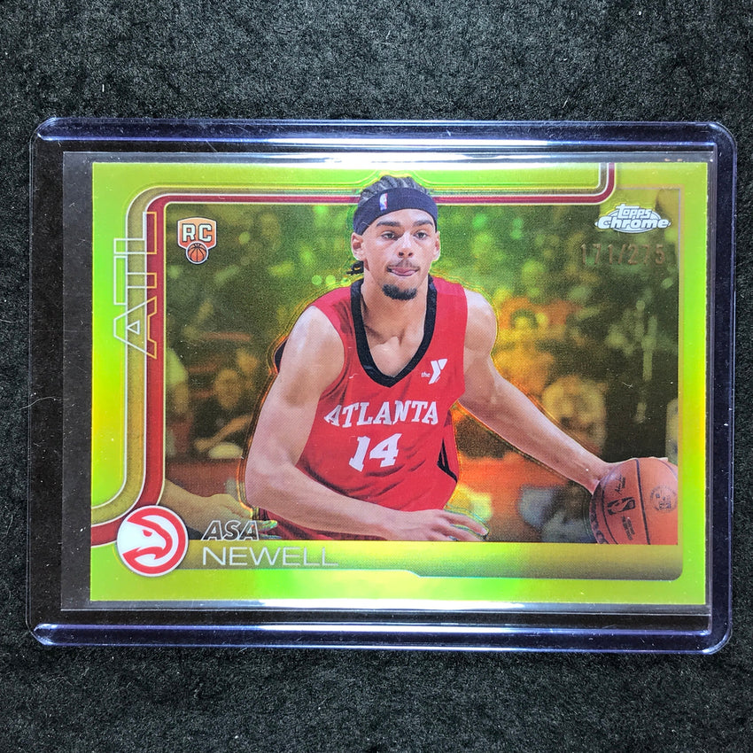2025-26 Topps Chrome ASA NEWELL Rookie Base Yellow 171/275 #273