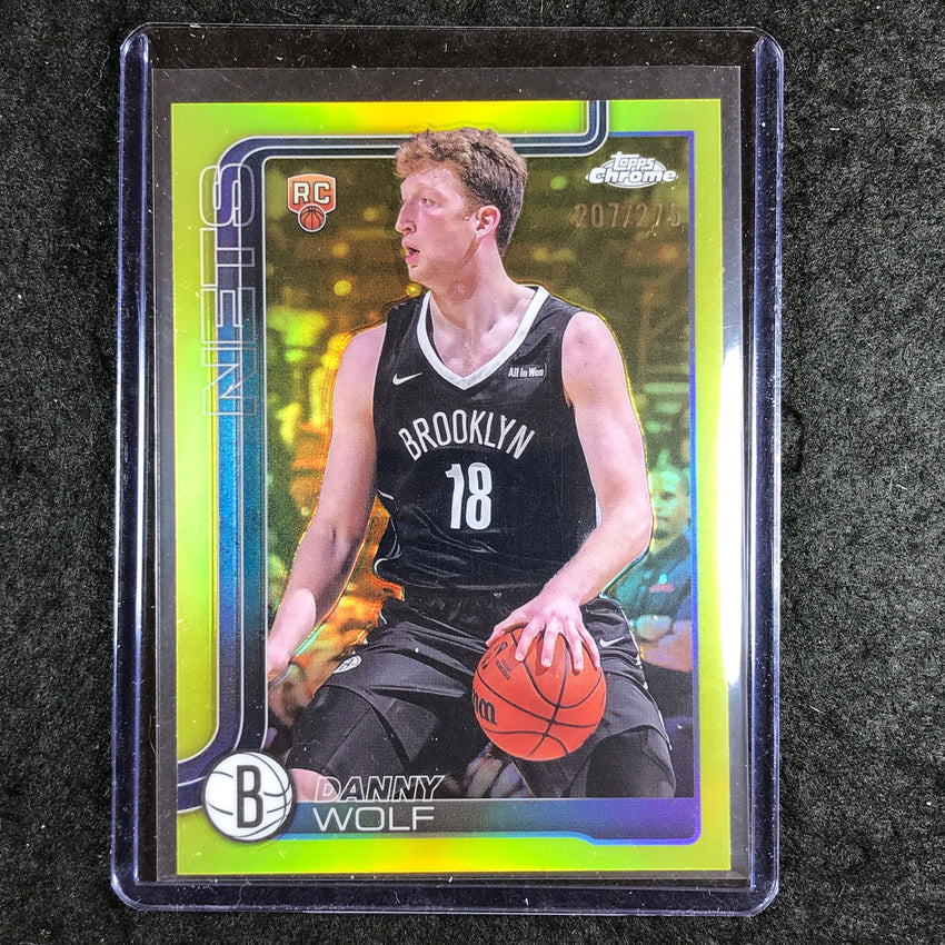 2025-26 Topps Chrome DANNY WOLF Rookie Base Yellow 207/275 #277