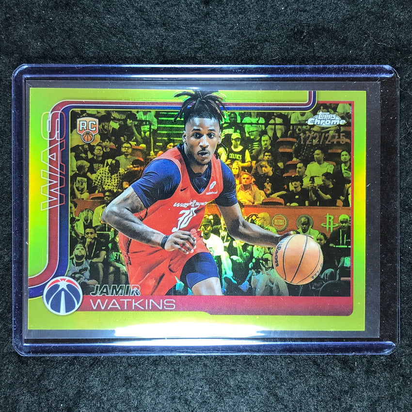 2025-26 Topps Chrome JAMIR WATKINS Rookie Base Yellow 122/275 #294