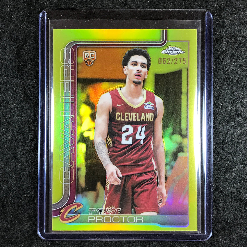 2025-26 Topps Chrome TYRESE PROCTOR Rookie Base Yellow 62/275 #300