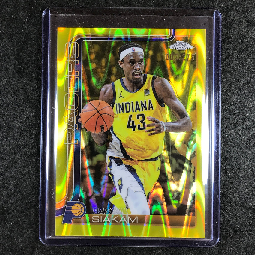 2025-26 Topps Chrome PASCAL SIAKAM Base Yellow RayWave 2/275 #1