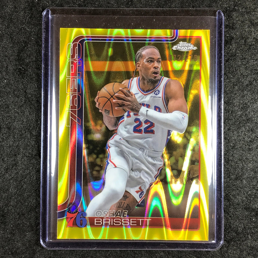 2025-26 Topps Chrome OSHAE BRISSETT Base Yellow RayWave 72/275 #20