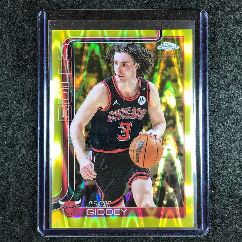 2025-26 Topps Chrome JOSH GIDDEY Base Yellow RayWave 99/275 #48