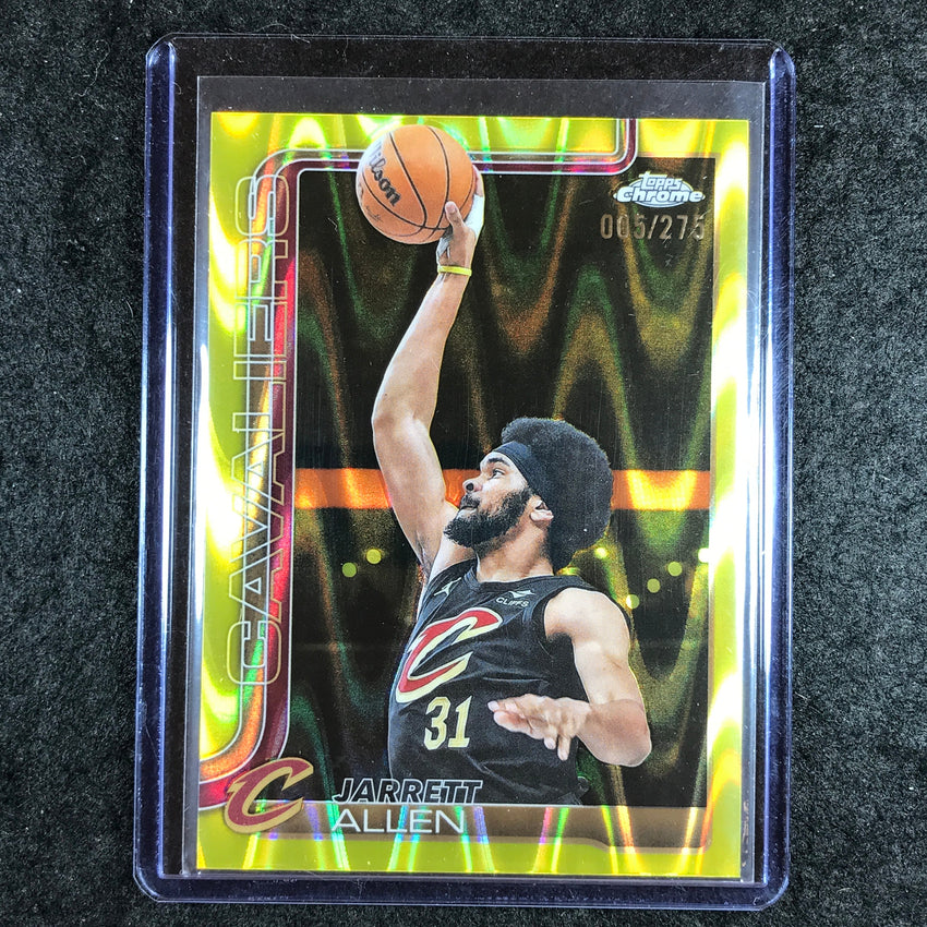 2025-26 Topps Chrome JARRETT ALLEN Base Yellow RayWave 5/275 #52