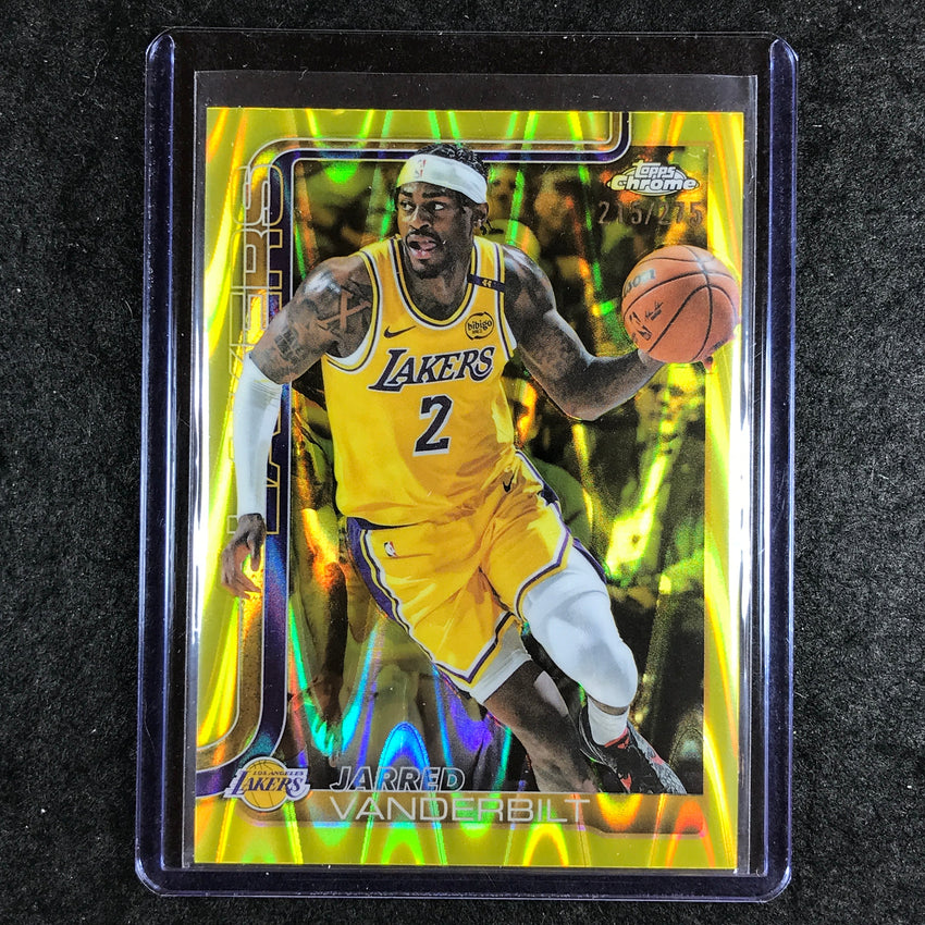 2025-26 Topps Chrome JARRED VANDEBILT Base Yellow RayWave 215/275 #154