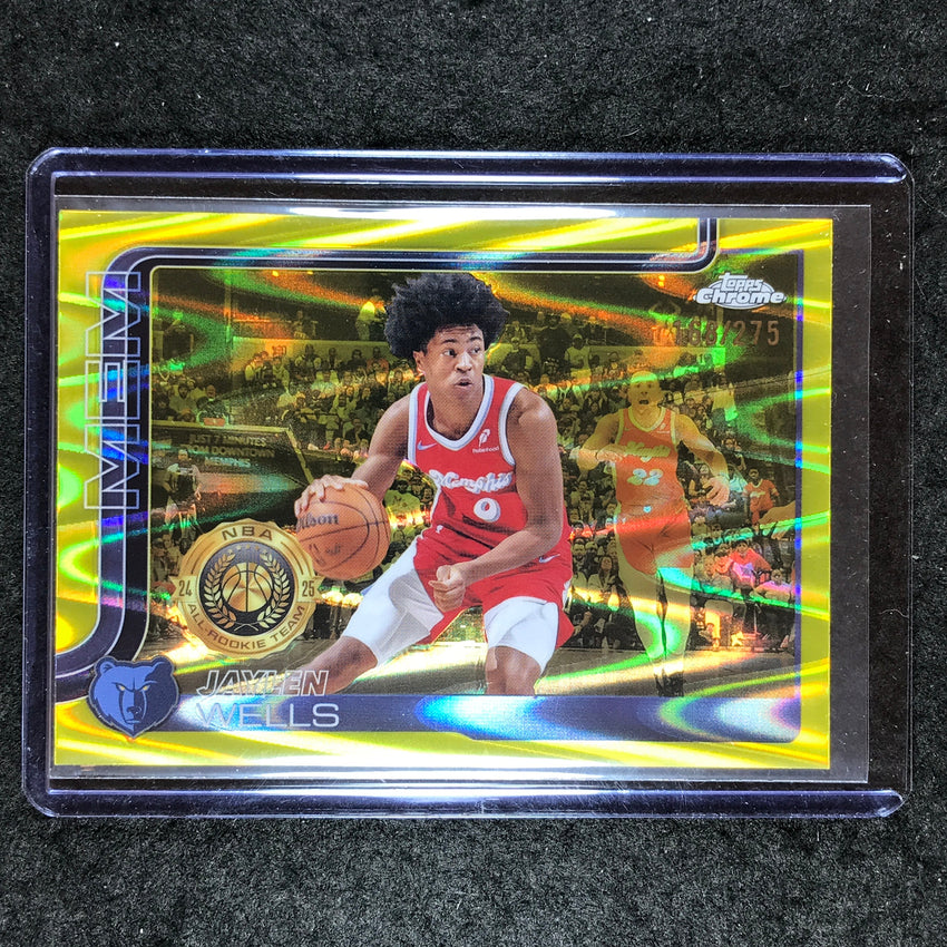 2025-26 Topps Chrome JAYLEN WELLS Base Yellow RayWave 168/275 #200