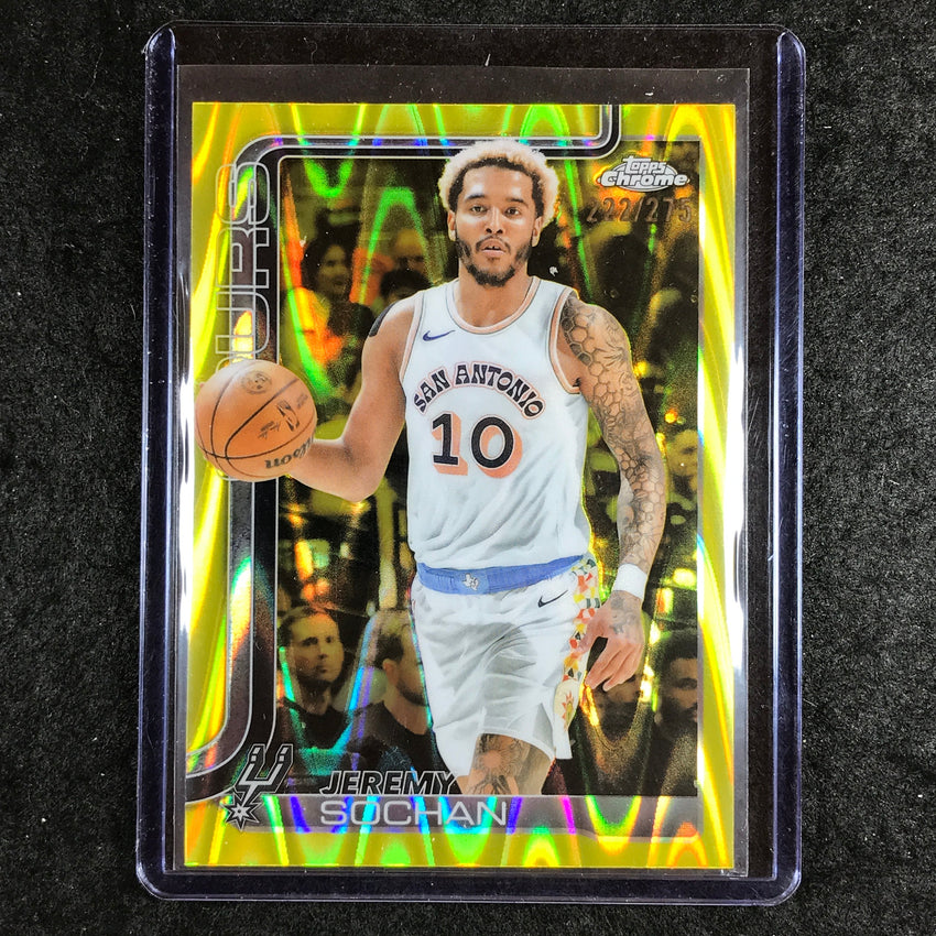 2025-26 Topps Chrome JEREMY SOCHAN Base Yellow RayWave 222/275 #239