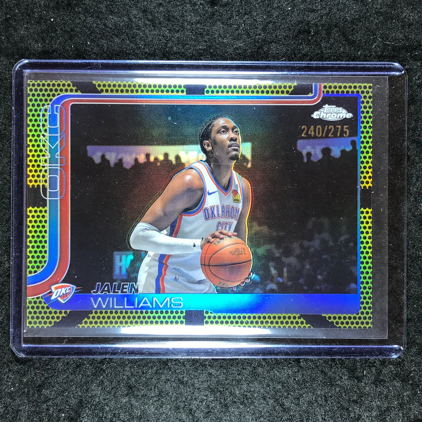 2025-26 Topps Chrome JALEN WILLIAMS Base Yellow Basketball 240/275 #187