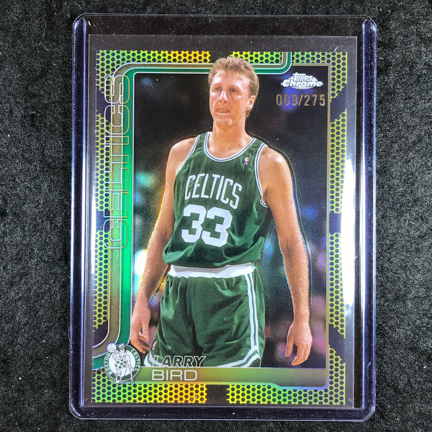 2025-26 Topps Chrome LARRY BIRD Base Yellow Basketball 69/275 #243