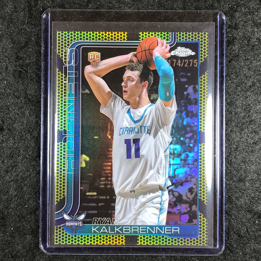 2025-26 Topps Chrome RYAN KALKBRENNER Rookie Base Yellow Basketball 174/275 #284