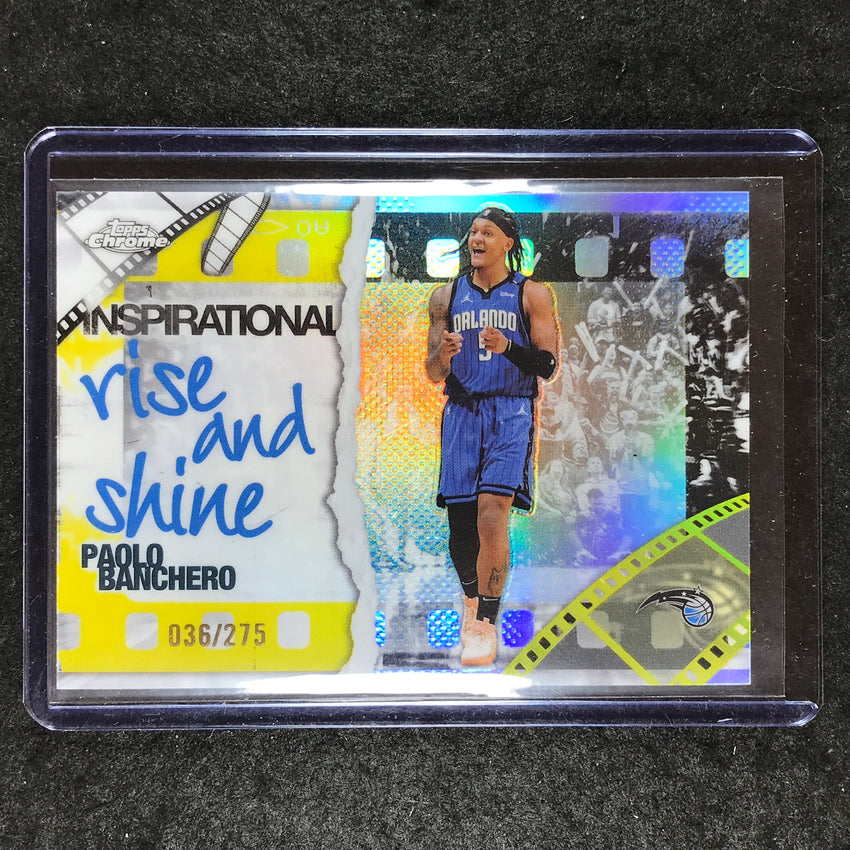 2025-26 Topps Chrome PAOLO BANCHERO Inspiration Yellow 36/275 #16