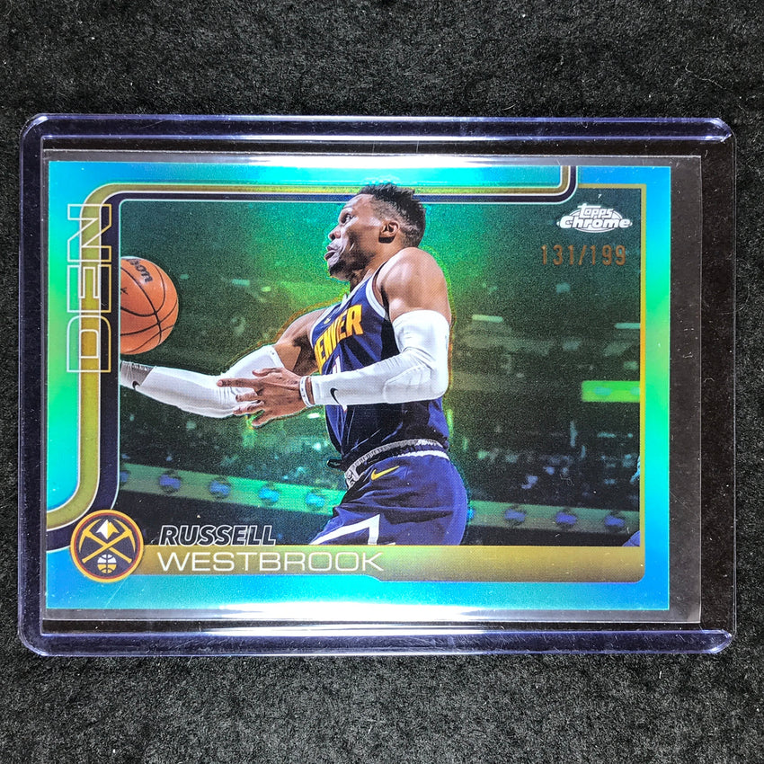 2025-26 Topps Chrome RUSSELL WESTBROOK Base Aqua 131/199 #15
