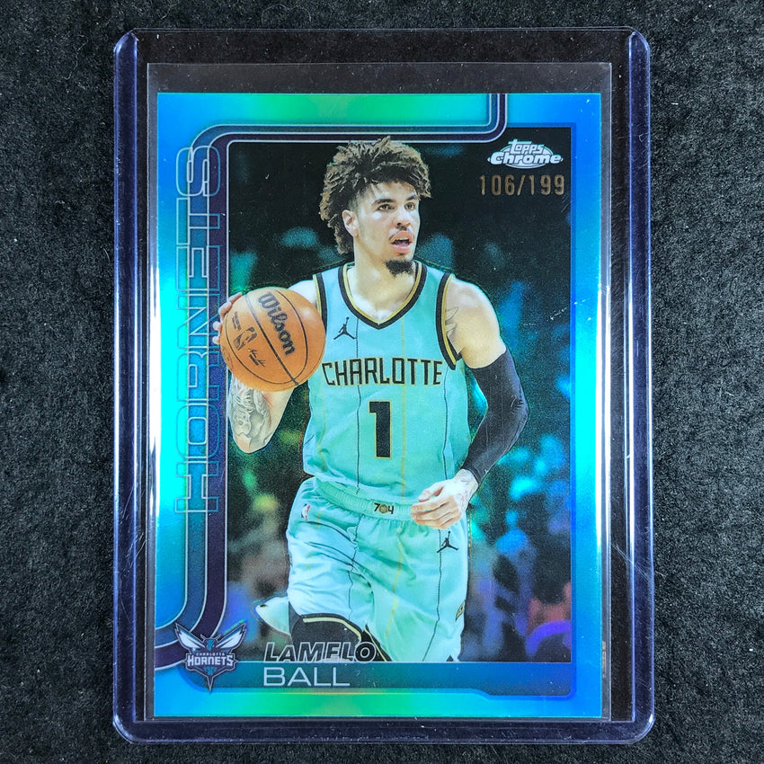 2025-26 Topps Chrome LAMELO BALL Base Aqua 106/199 #39