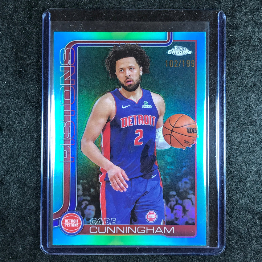 2025-26 Topps Chrome CADE CUNNINGHAM Base Aqua 102/199 #88