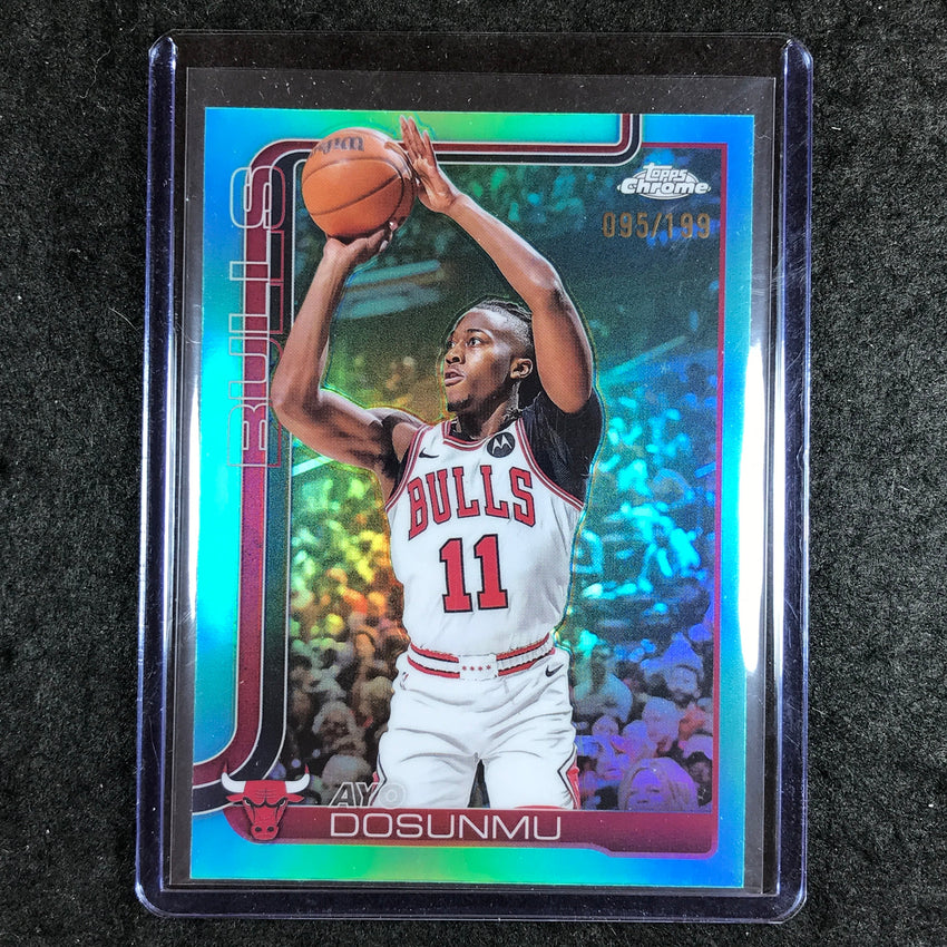 2025-26 Topps Chrome AYO DOSUNMU Base Aqua 95/199 #95