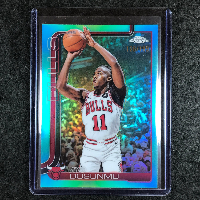 2025-26 Topps Chrome AYO DOSUNMU Base Aqua 126/199 #95
