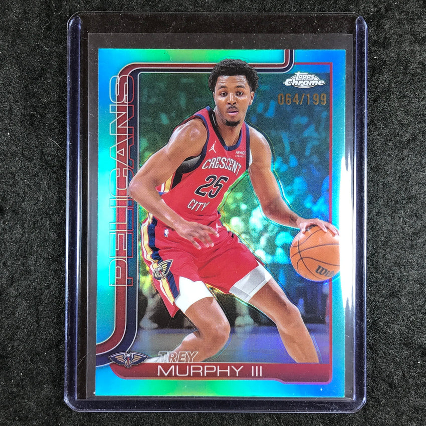 2025-26 Topps Chrome TREY MURPHY III Base Aqua 64/199 #104