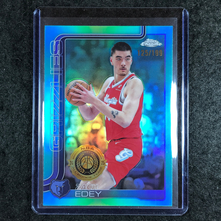 2025-26 Topps Chrome ZACH EDEY Base Aqua 125/199 #128