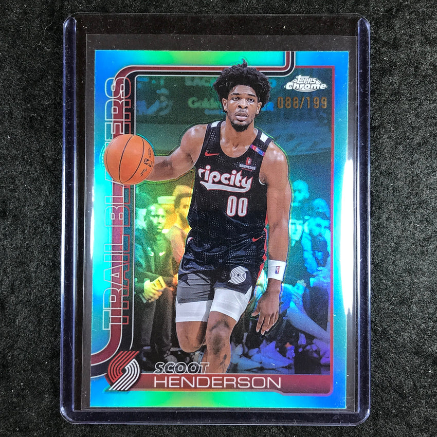 2025-26 Topps Chrome SCOOT HENDERSON Base Aqua 88/199 #166