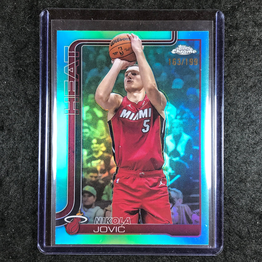 2025-26 Topps Chrome NIKOLA JOVIC Base Aqua 163/199 #172