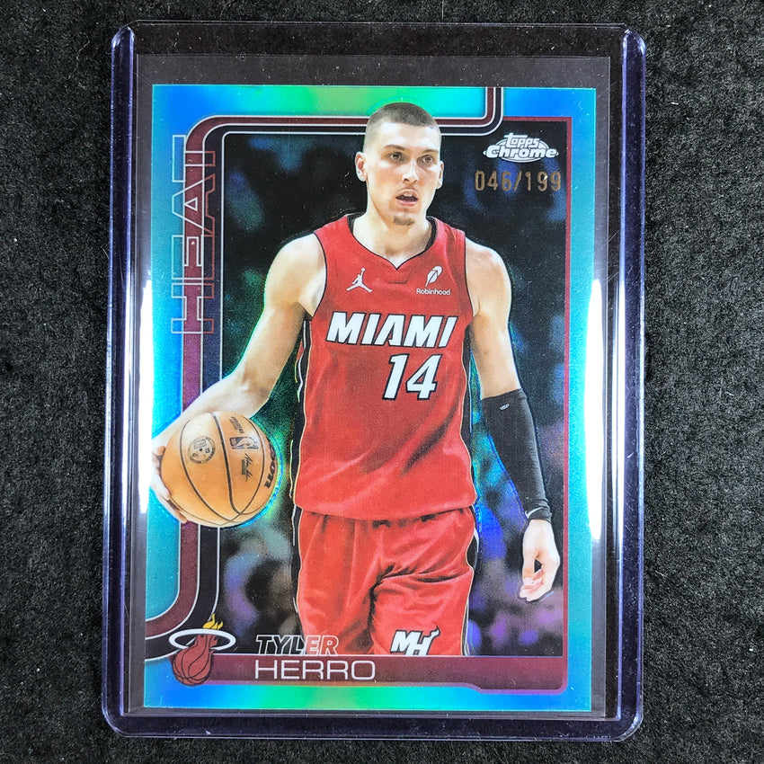 2025-26 Topps Chrome TYLER HERRO Base Aqua 46/199 #188