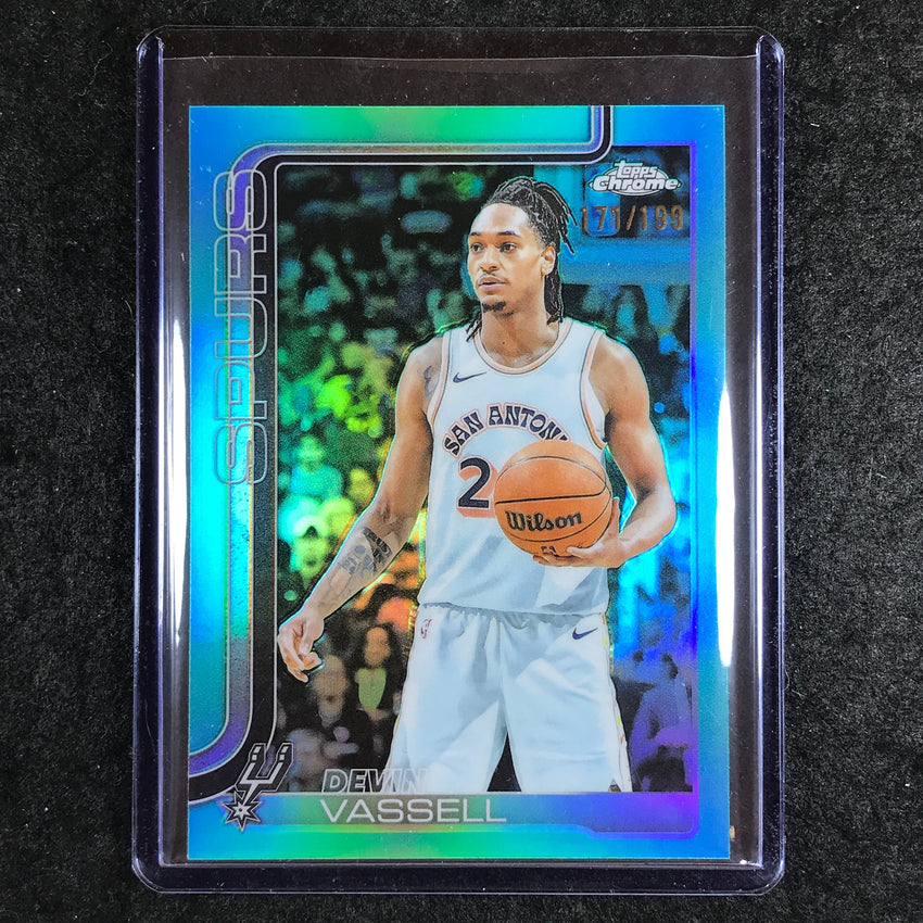 2025-26 Topps Chrome DEVIN VASSELL Base Aqua 171/199 #202