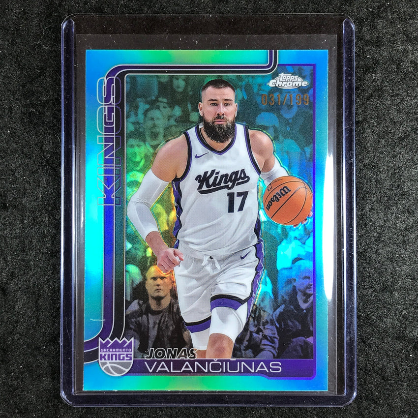 2025-26 Topps Chrome JONAS VALANCIUNAS Base Aqua 31/199 #206