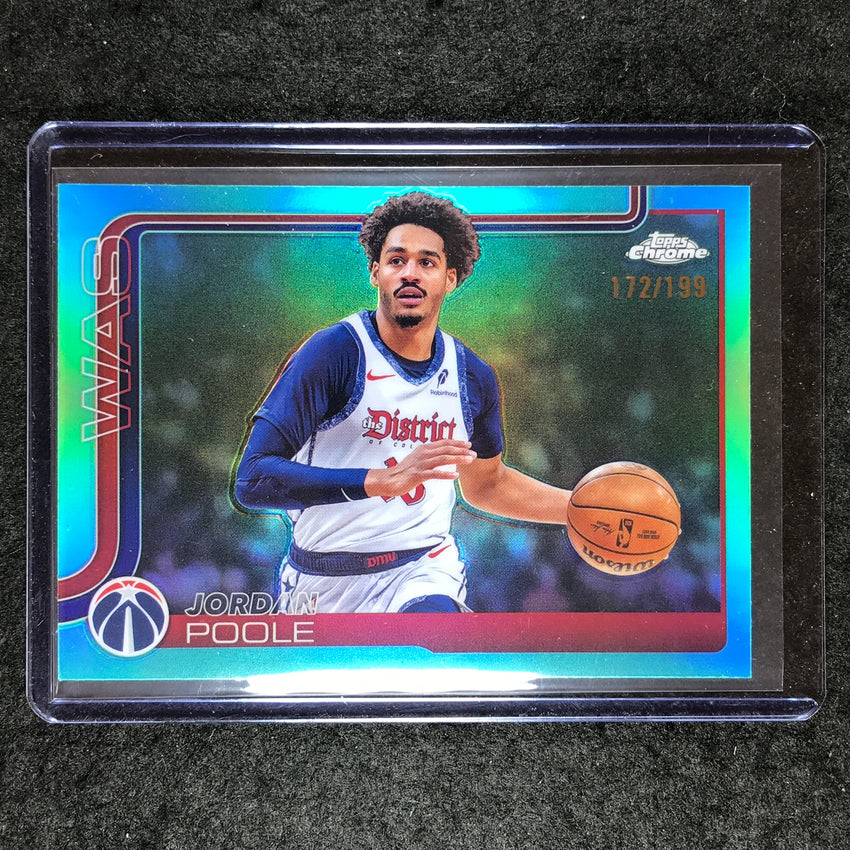2025-26 Topps Chrome JORDAN POOLE Base Aqua 172/199 #207