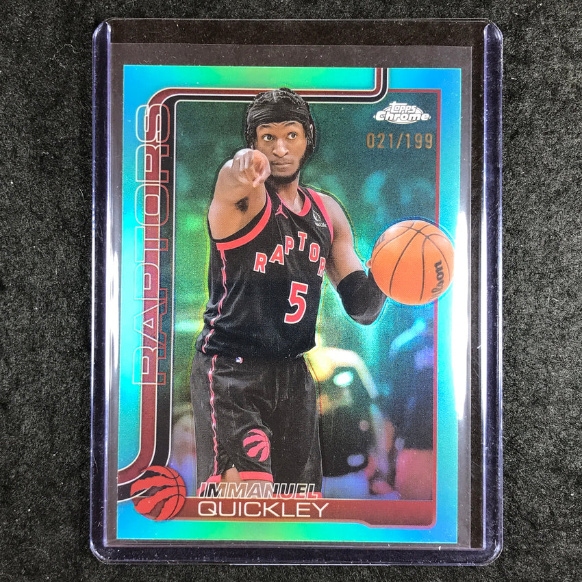 2025-26 Topps Chrome IMMANUEL QUICKLEY Base Aqua 21/199 #212