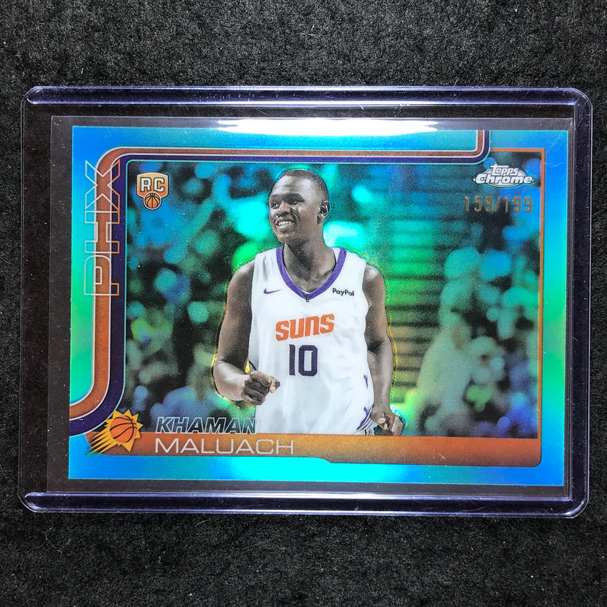 2025-26 Topps Chrome KHAMAN MALUACH Rookie Base Aqua 159/199 #260