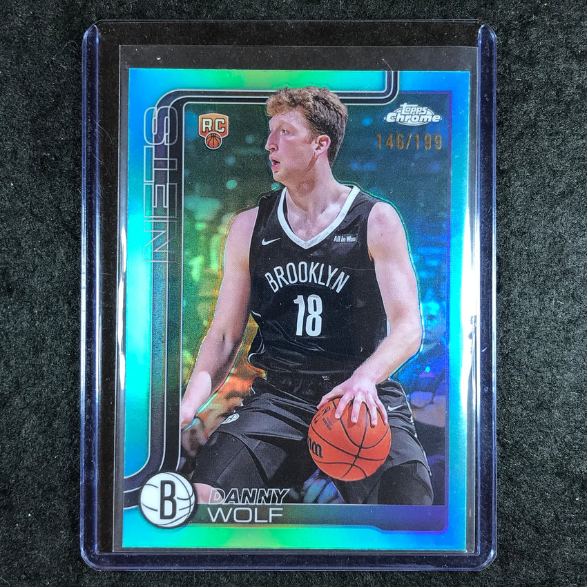 2025-26 Topps Chrome DANNY WOLF Rookie Base Aqua 146/199 #277