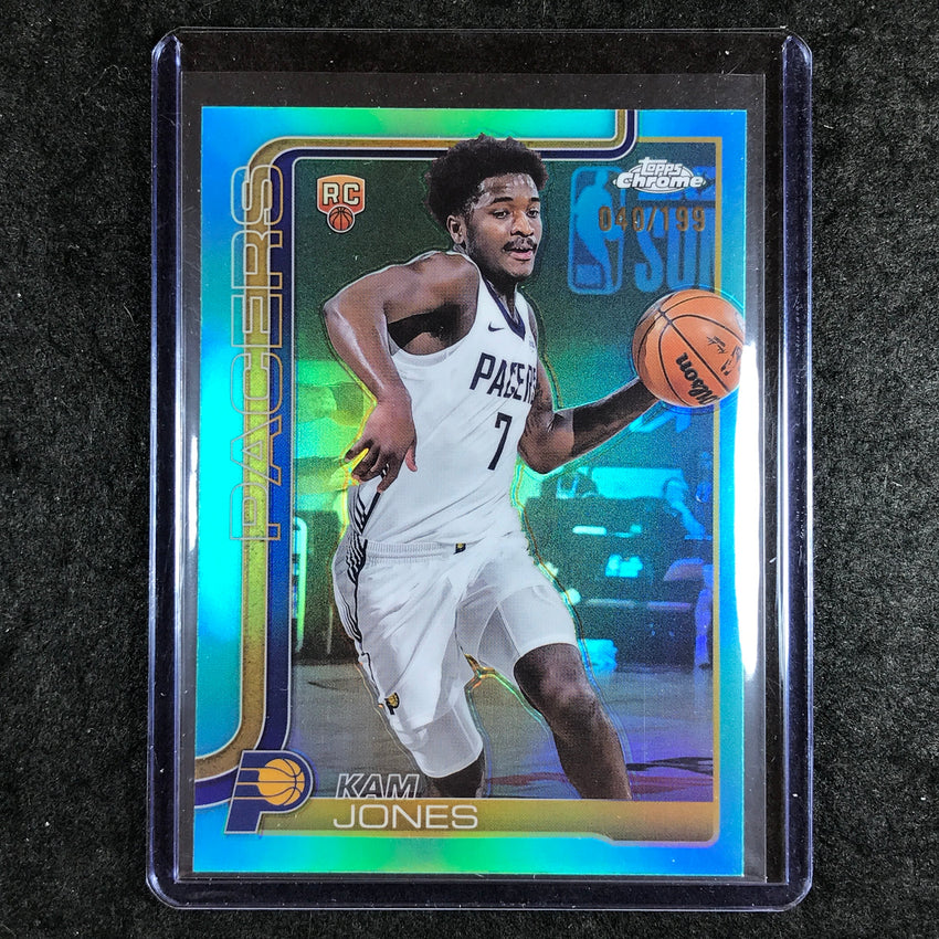 2025-26 Topps Chrome KAM JONES Rookie Base Aqua 40/199 #289