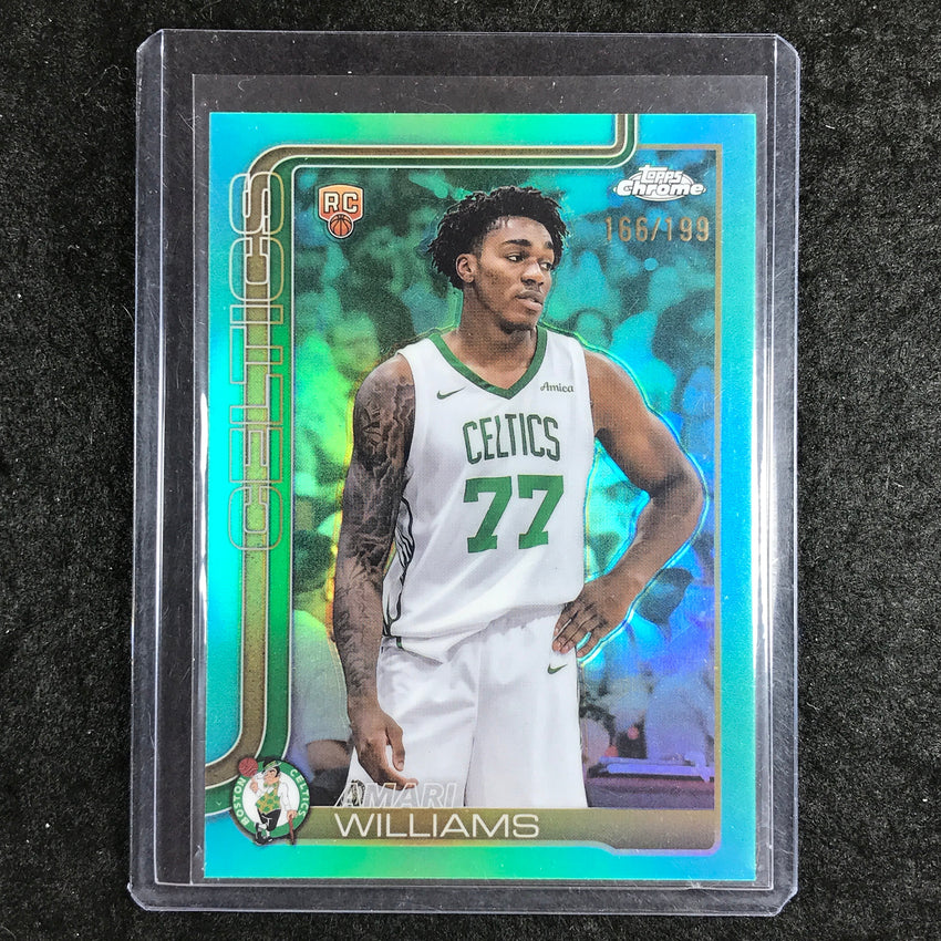 2025-26 Topps Chrome AMARI WILLIAMS Rookie Base Aqua 166/199 #297