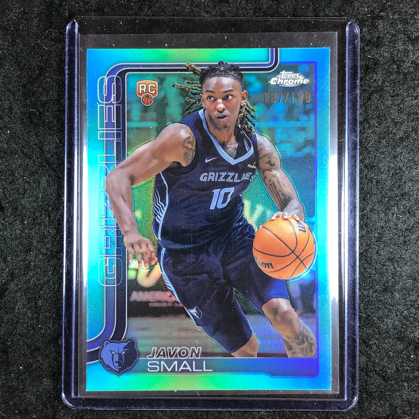 2025-26 Topps Chrome JAVON SMALL Rookie Base Aqua 187/199 #299