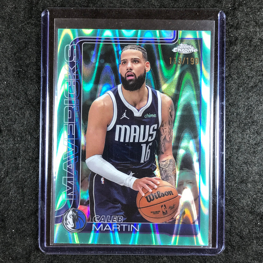 2025-26 Topps Chrome CALEB MARTIN Base Aqua RayWave 113/199 #87