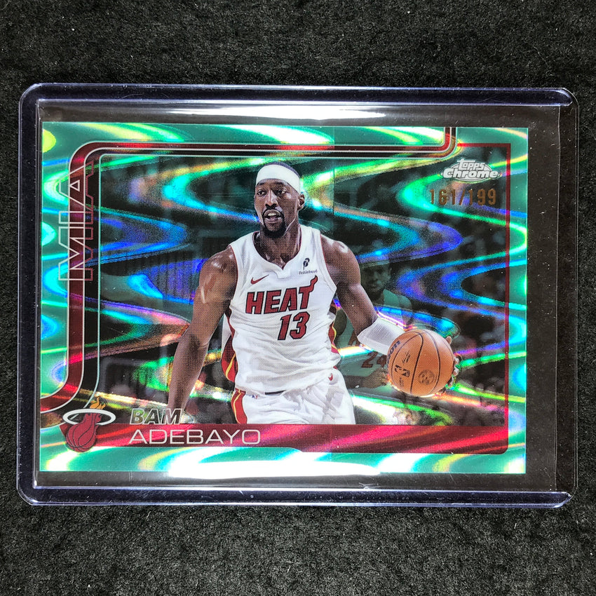2025-26 Topps Chrome BAM ADEBAYO Base Aqua RayWave 161/199 #138