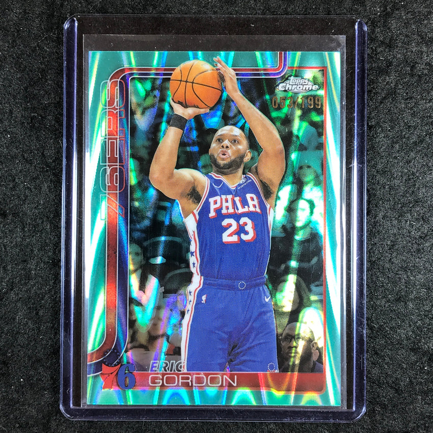 2025-26 Topps Chrome ERIC GORDON Base Aqua RayWave 53/199 #184