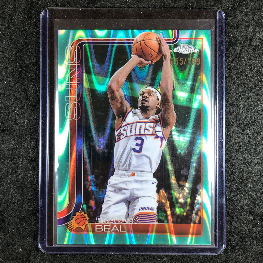 2025-26 Topps Chrome BRADLEY BEAL Base Aqua RayWave 55/199 #194