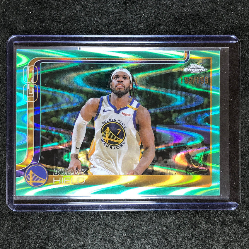 2025-26 Topps Chrome BUDDY HIELD Base Aqua RayWave 192/199 #215