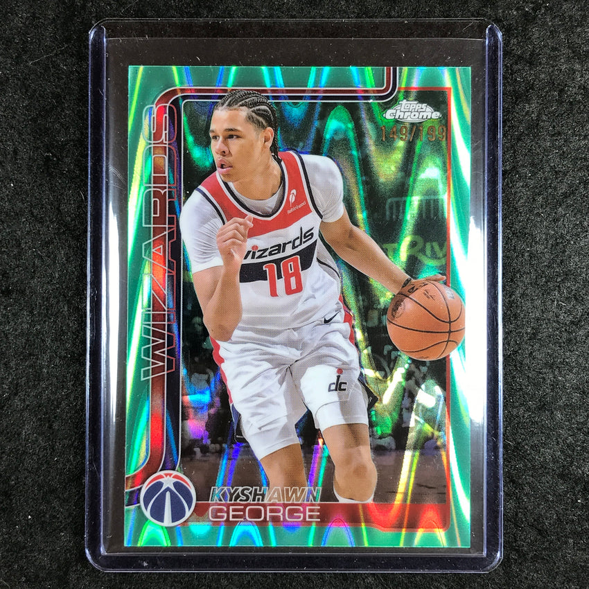 2025-26 Topps Chrome KYSHAWN GEORGE Base Aqua RayWave 149/199 #237