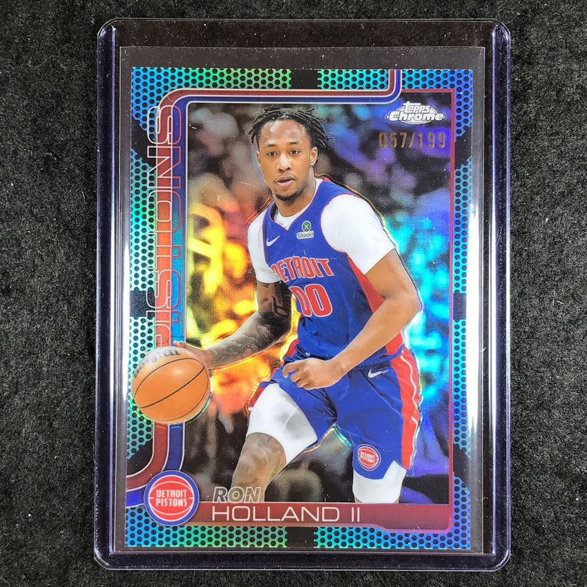 2025-26 Topps Chrome RON HOLLAND II Base Aqua Basketball 57/199 #16