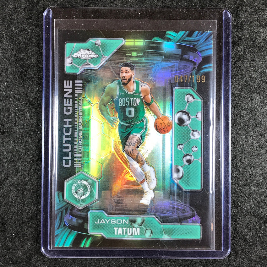 2025-26 Topps Chrome JAYSON TATUM Clutch Gene Aqua 47/199 #3