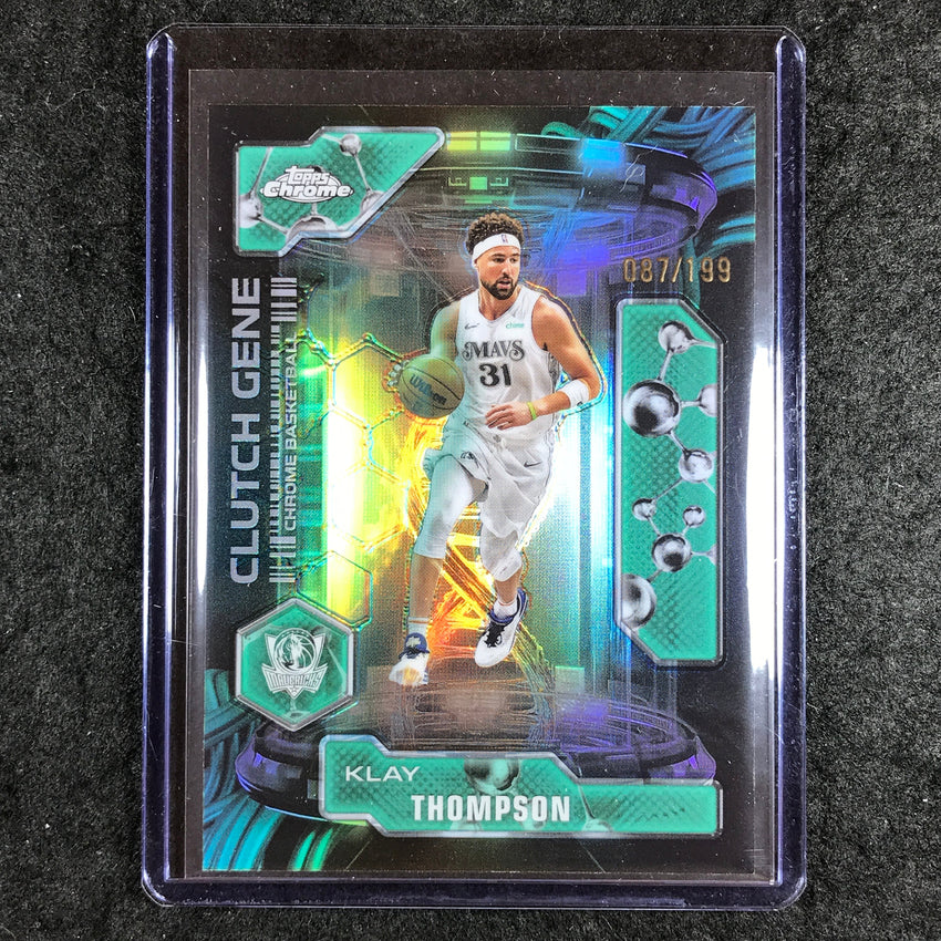 2025-26 Topps Chrome KLAY THOMPSON Clutch Gene Aqua 87/199 #13